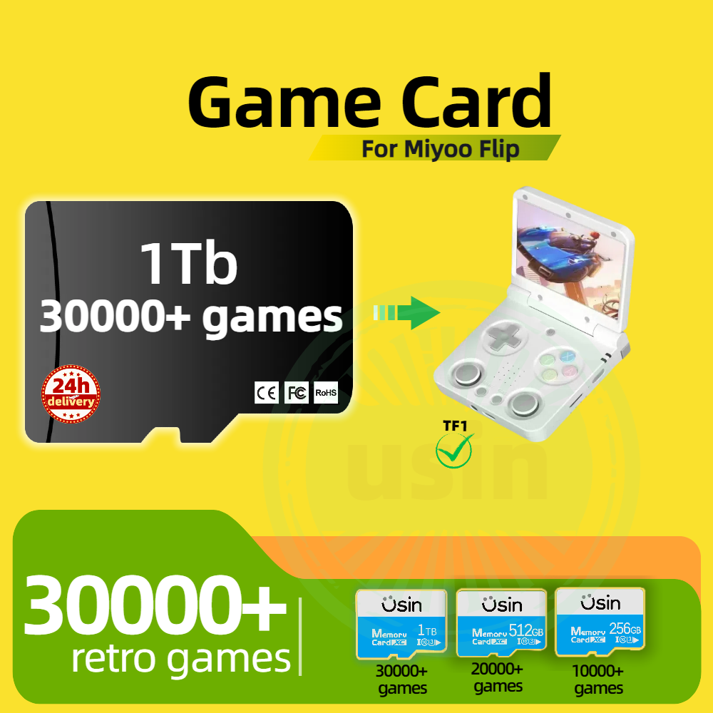 Gaming Console Psp - Carte de jeu pour Miyoo Flip